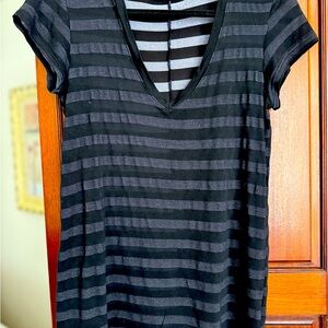 Michael Stars Blue Boxy Short Sleeve Tee